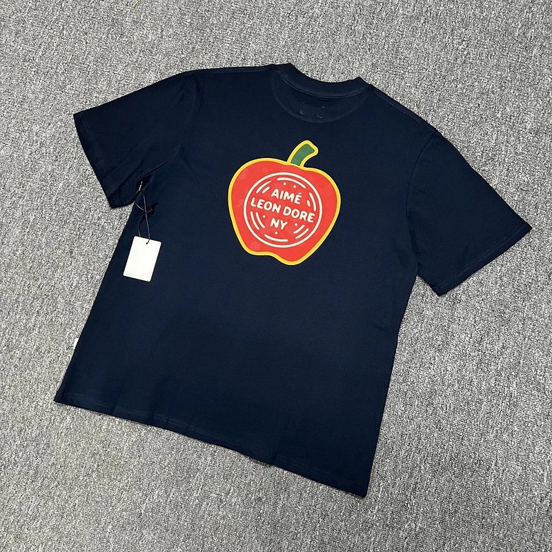 Aimé Leon Dore Aimé Leon Dore Navy Blue Apple T-Shirt Navy