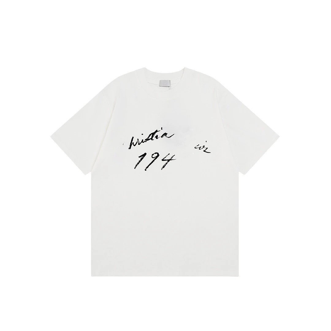 IOR T-Shirt Black White Gray Blue Casual Graphic Tee