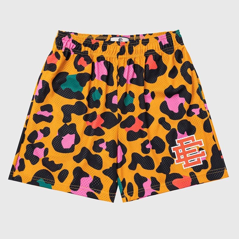 Mesh Basketball Shorts Multicolor Graphic Print Sport