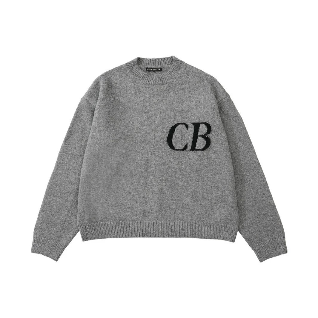 CB Knit Sweater Cream Gray Black Green Navy Casual