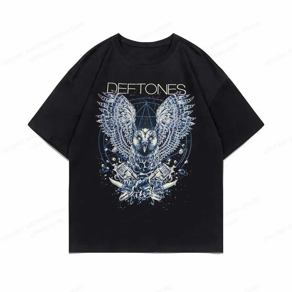Deftones Black Graphic T-Shirt