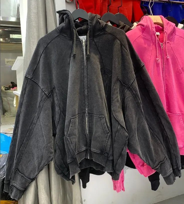 Vetements Multiple V-series hoodie designs — BlackV666