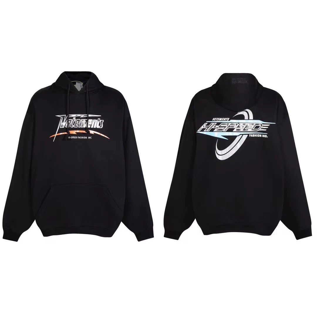 Vetements Vetements Hi-Speed Black Hoodie Black