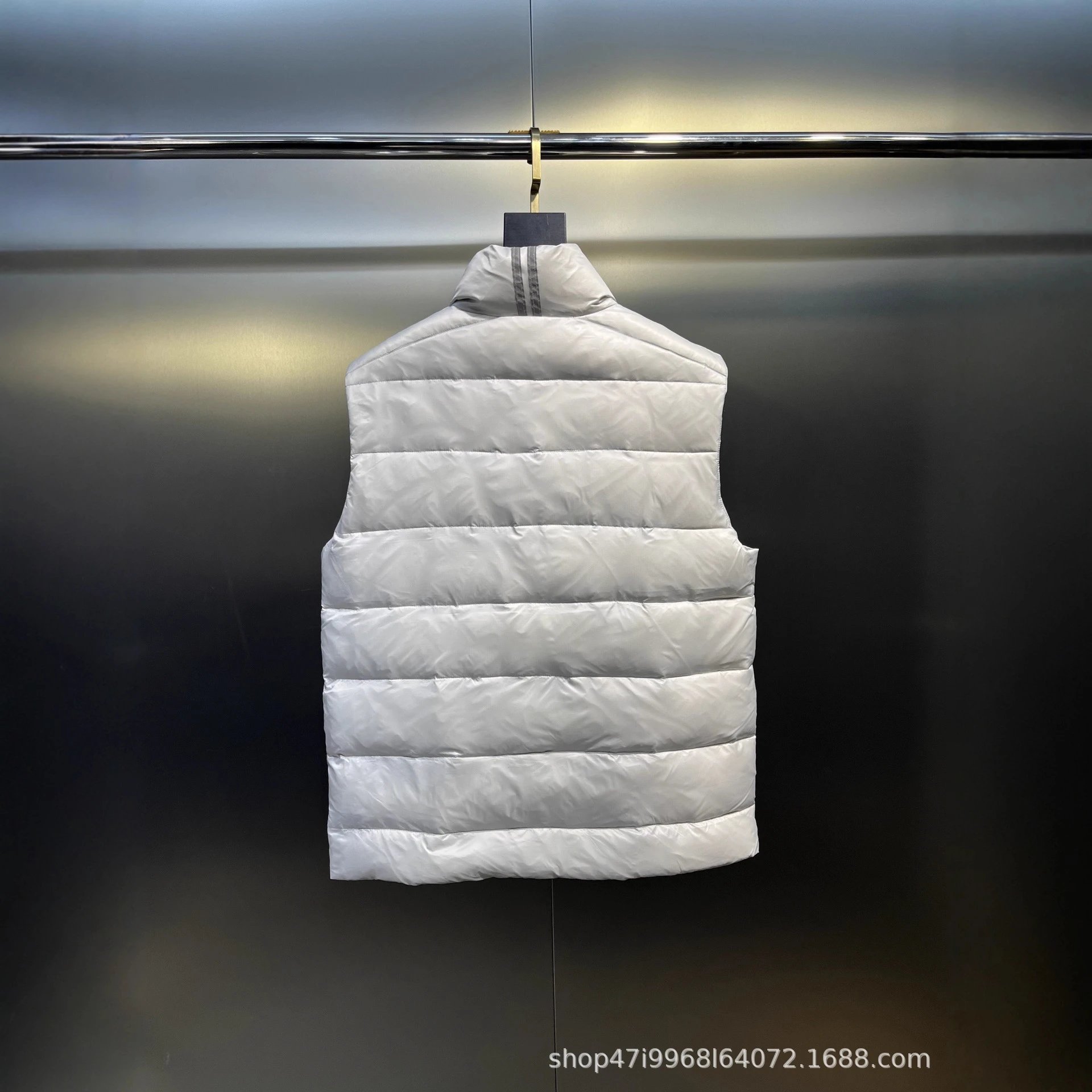 Versace Logo Black Quilted Puffer Vest