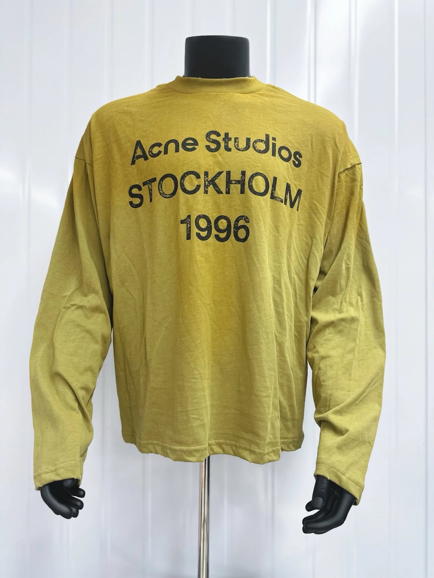 Acne Studios Acne Studios Stockholm 1996 Olive Long-Sleeve T-Shirt Green