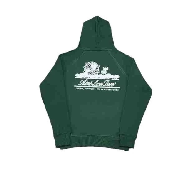 Aime Leon Dore Logo Print White Green Navy Crewneck Sweatshirt