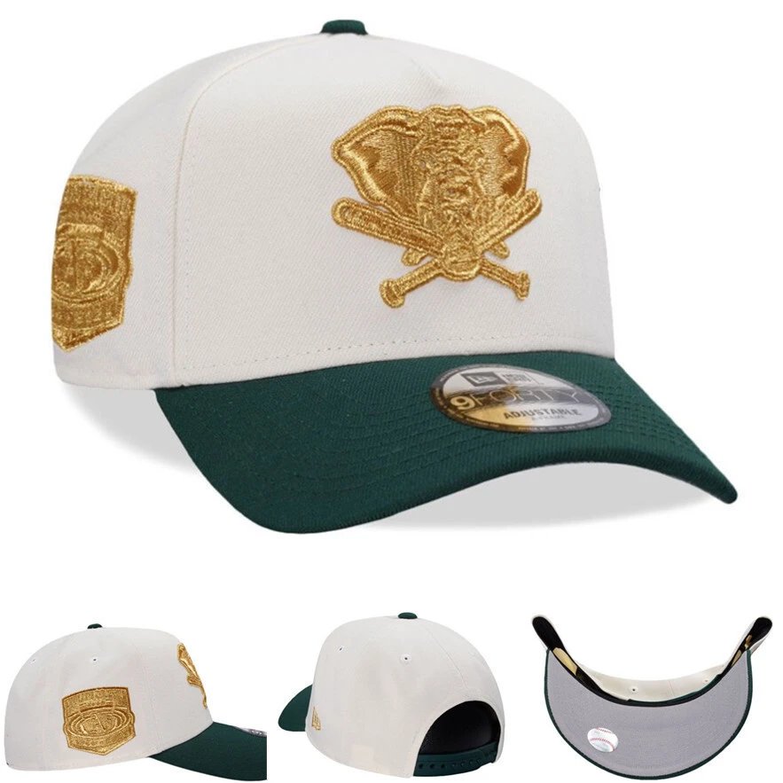 New Era New Era 9FORTY Adjustable Cap with Gold Embroidery White