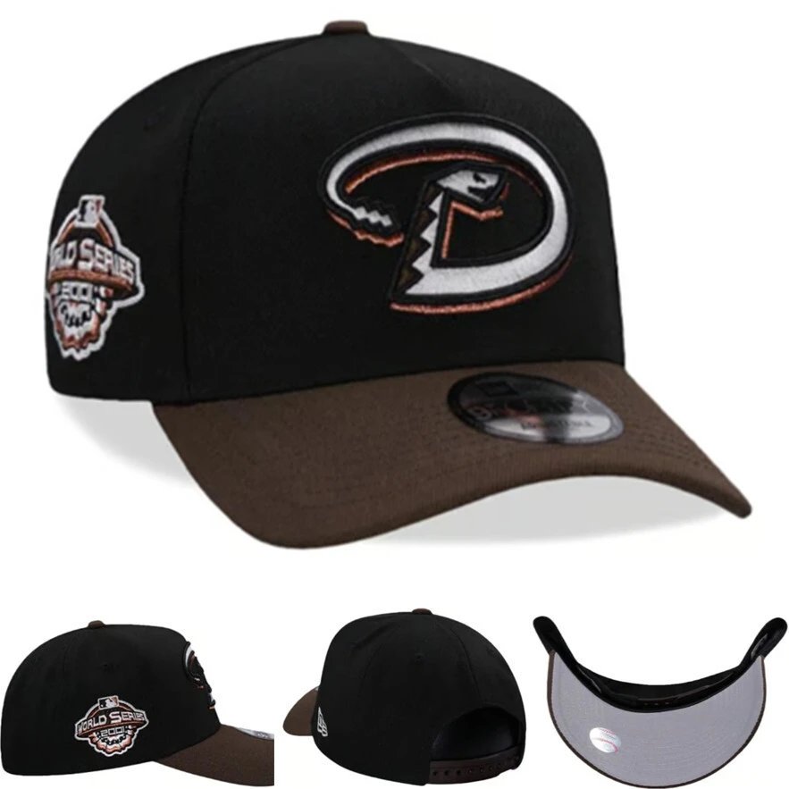 New Era New Era Arizona Diamondbacks World Series 2001 Black & Brown Snapback Cap Black