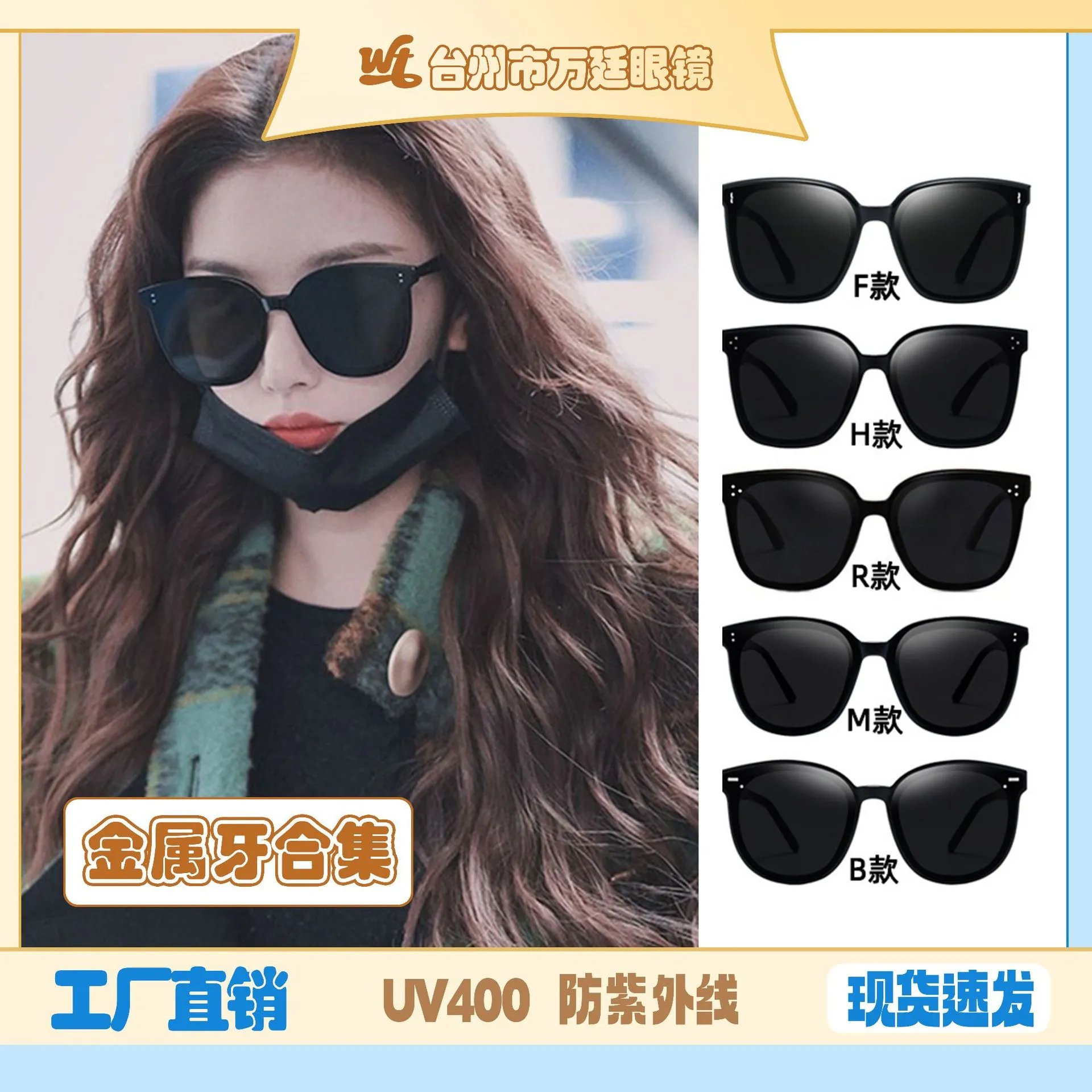 Wan Ting Eyewear Metal Hinge Sunglasses [5 styles]