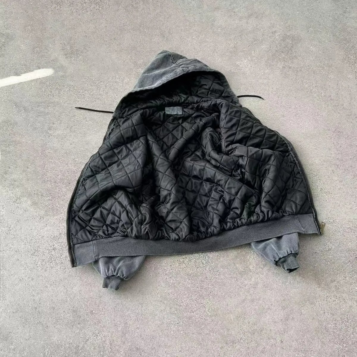 Carhartt Work In Progress Hooded Jacket Charcoal Gray Outerwear product detail 2 in Litbuy spreadsheet finds