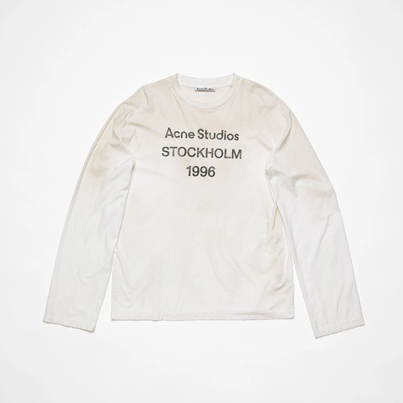 Acne Studios Acne Studios Stockholm 1996 White Long-Sleeve T-Shirt White