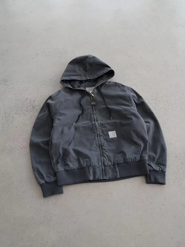 Carhartt Work In Progress Hooded Jacket Charcoal Gray Outerwear product listing in Litbuy spreadsheet finds