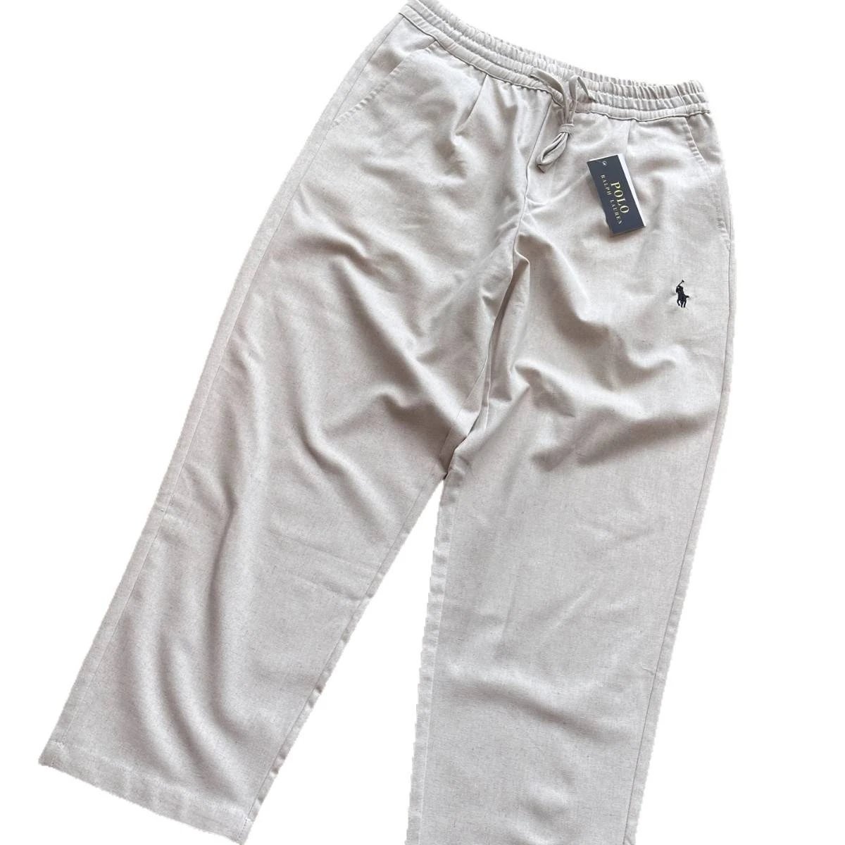 Polo Ralph Lauren Beige Gray Black Classic Fit Jogger Pants