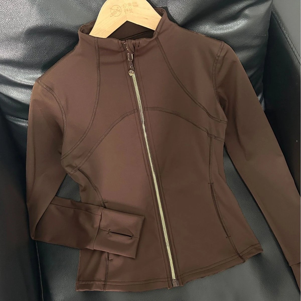 Unbranded High-Neck Zip-Up Performance Jacket T-Shirt