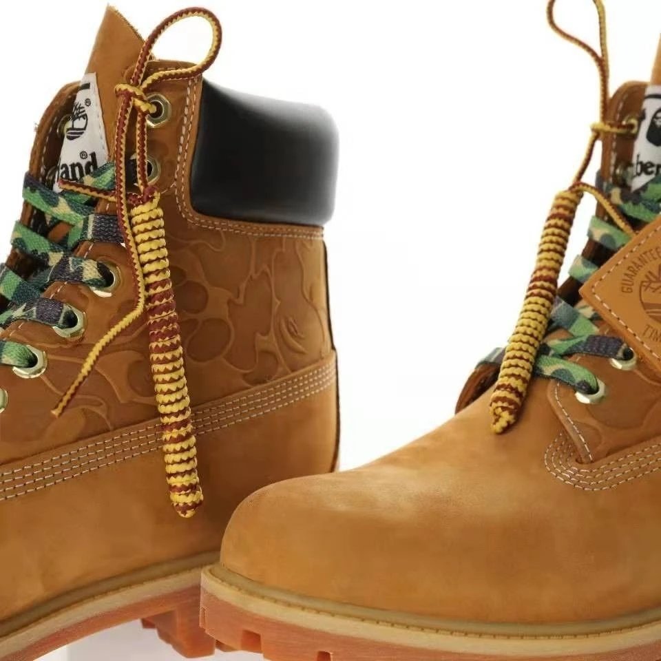Timberland 6 Inch Wheat Camo Lace Combat Boots