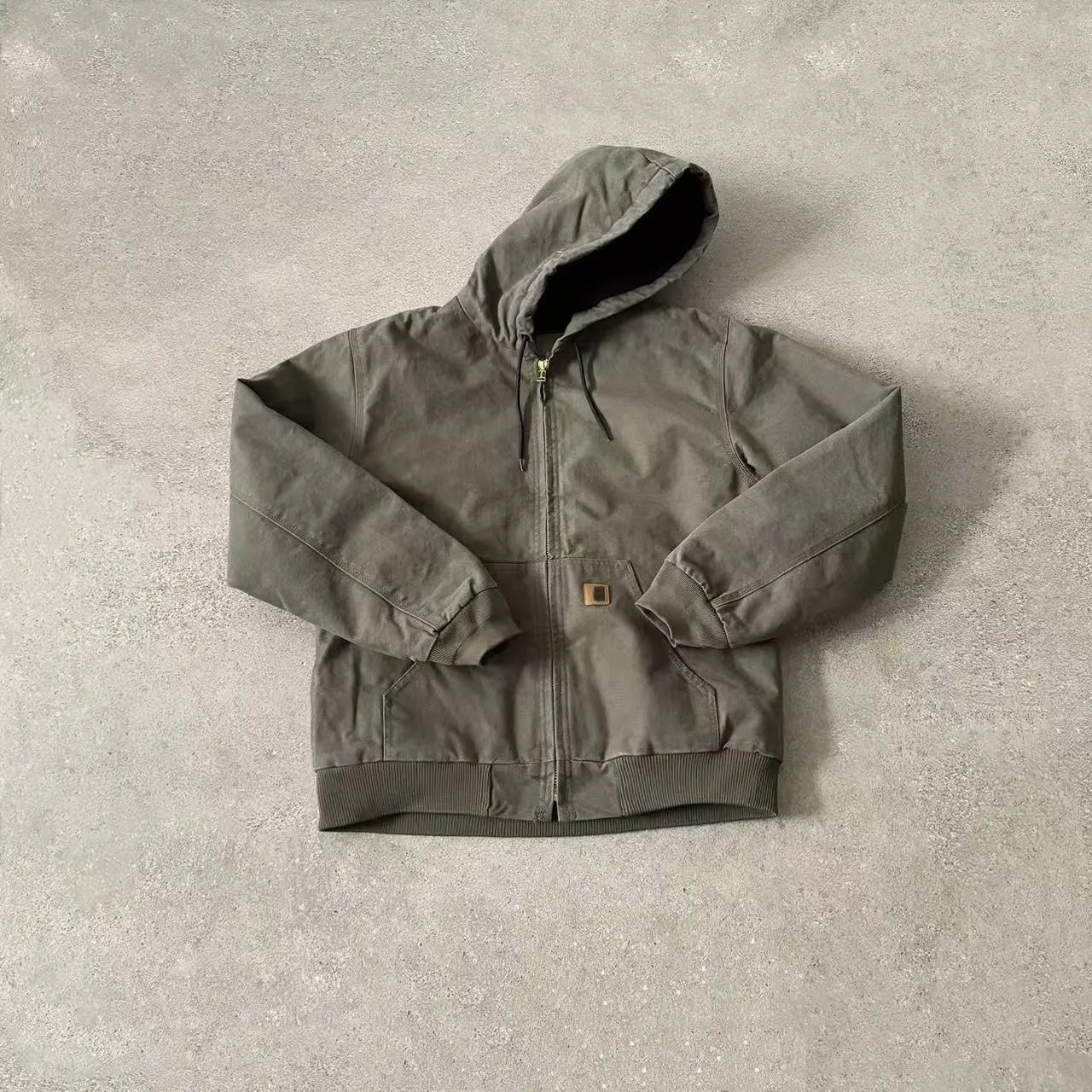 Carhartt Carhartt Workman Hooded Jacket in加厚苔藓绿黑标 Green