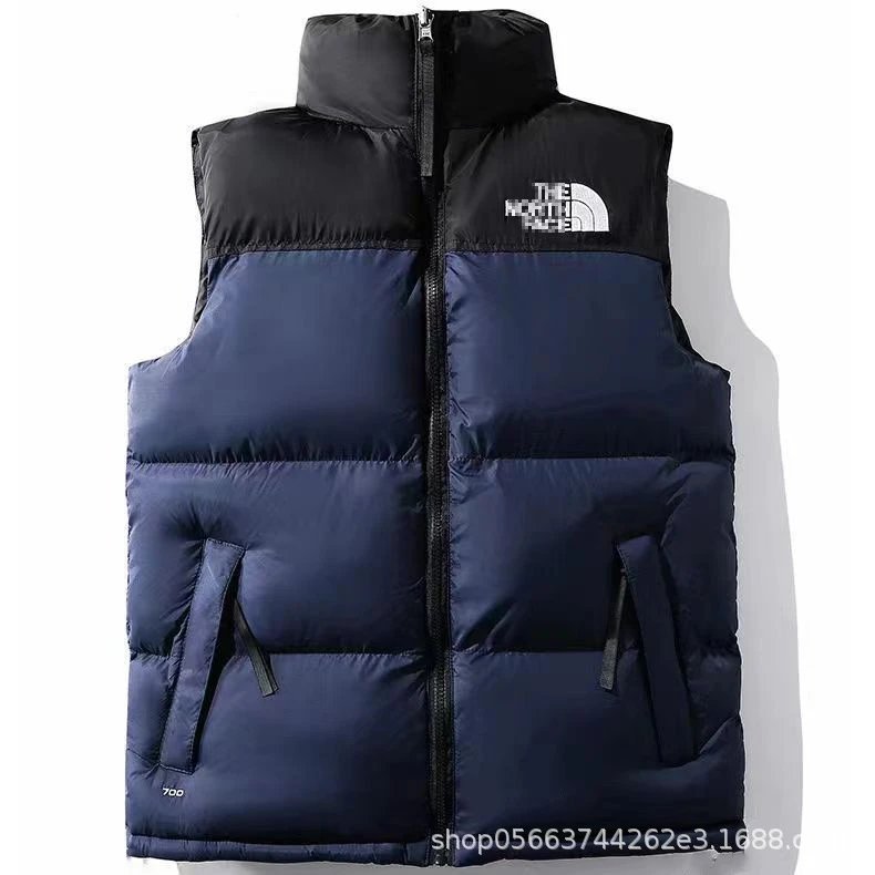 The North Face Nuptse Yellow Black Puffer Vest