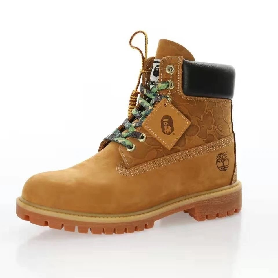 Timberland 6 Inch Wheat Camo Lace Combat Boots