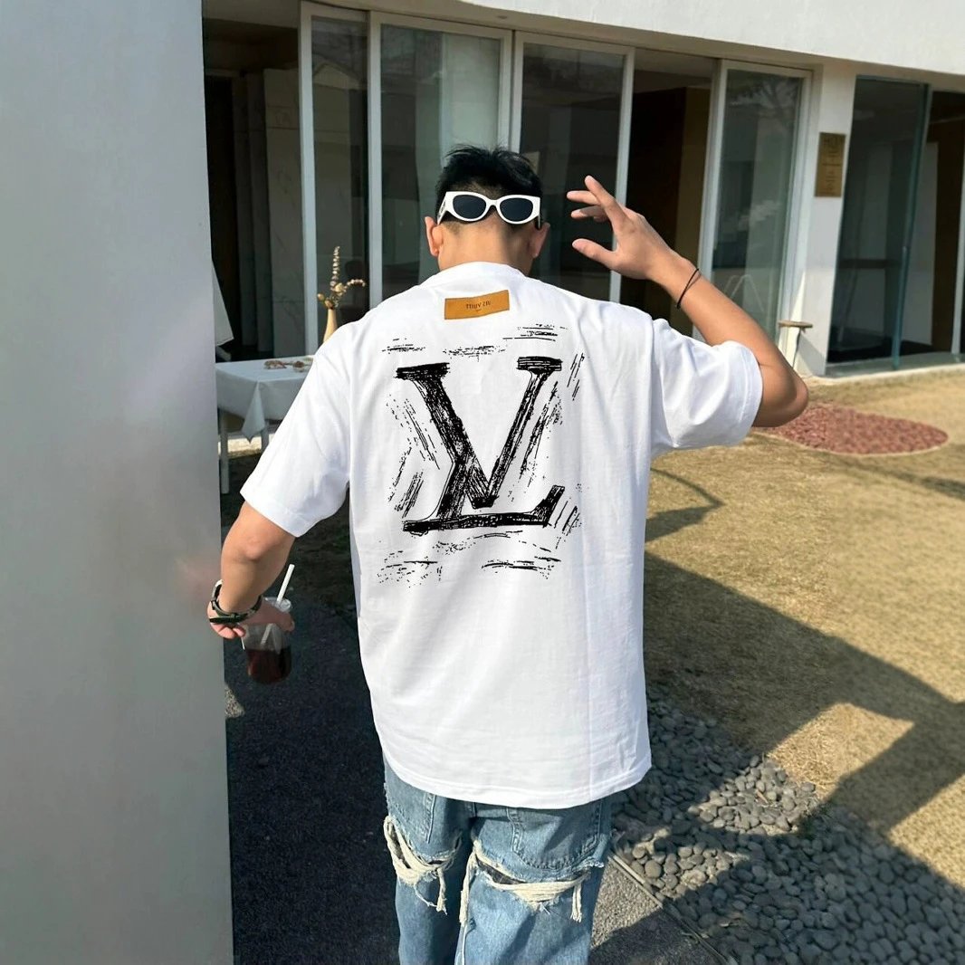 Louis Vuitton Graphic Black Oversized T-Shirt