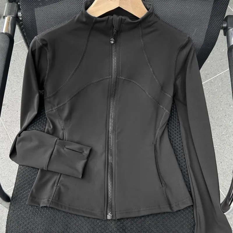 Brown Full-Zip Long Sleeve Athletic Jacket