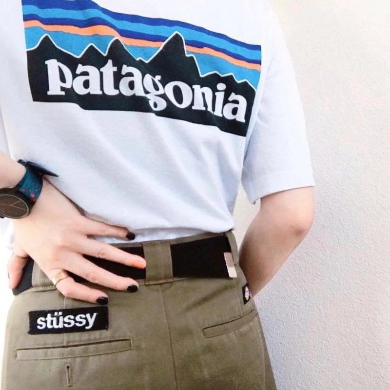 Patagonia P-6 Logo Responsibili-Tee Burgundy T-Shirt - 6