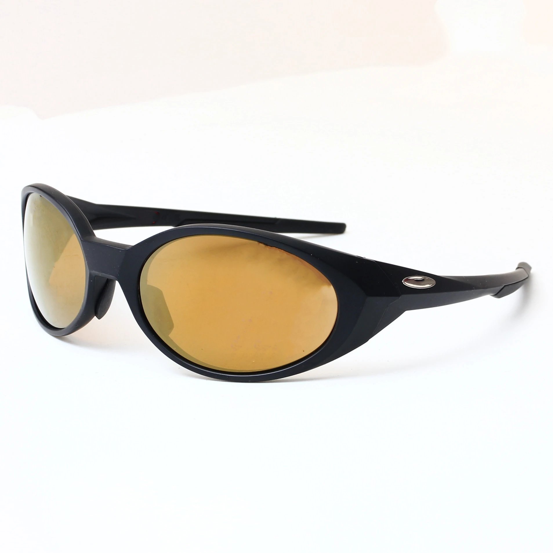 Oakley Oakley Frogskins Sunglasses - Black Frame with Amber Lenses Black