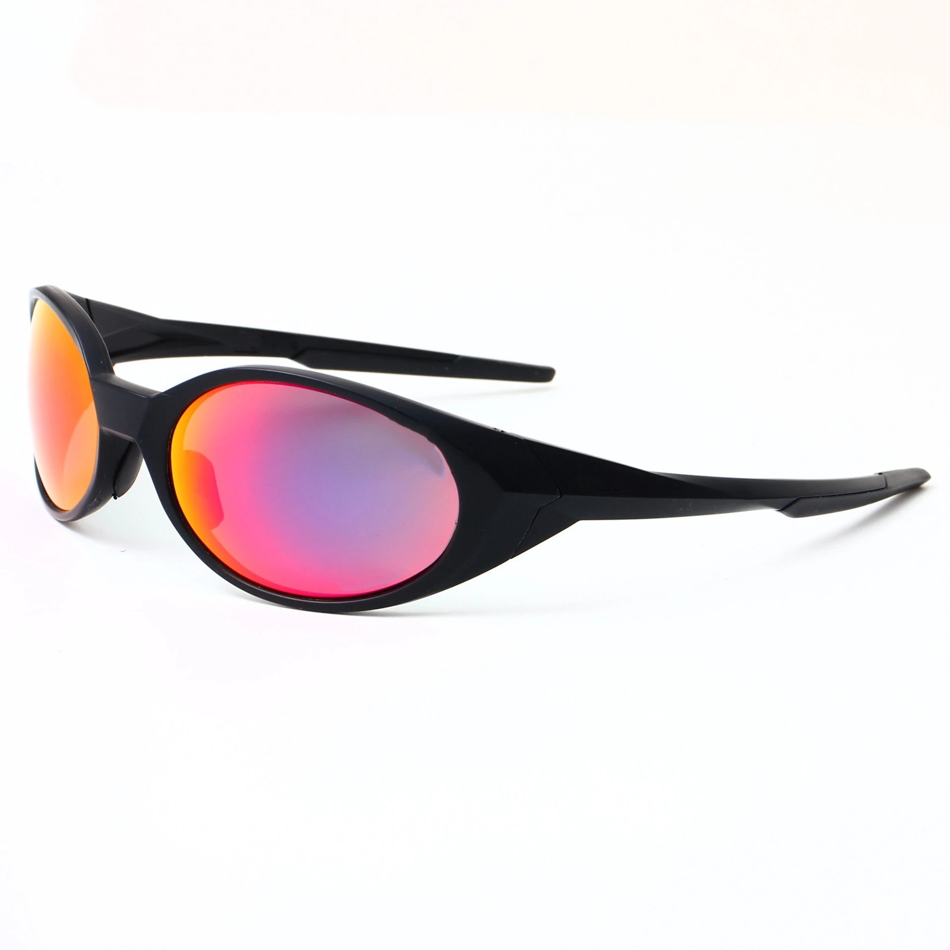 Oakley Oakley Frogskins Sunglasses - Black Frame with Gradient Red/Pink Lenses Black