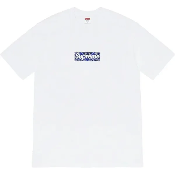Supreme Bandana Box Logo White T-Shirt - 1