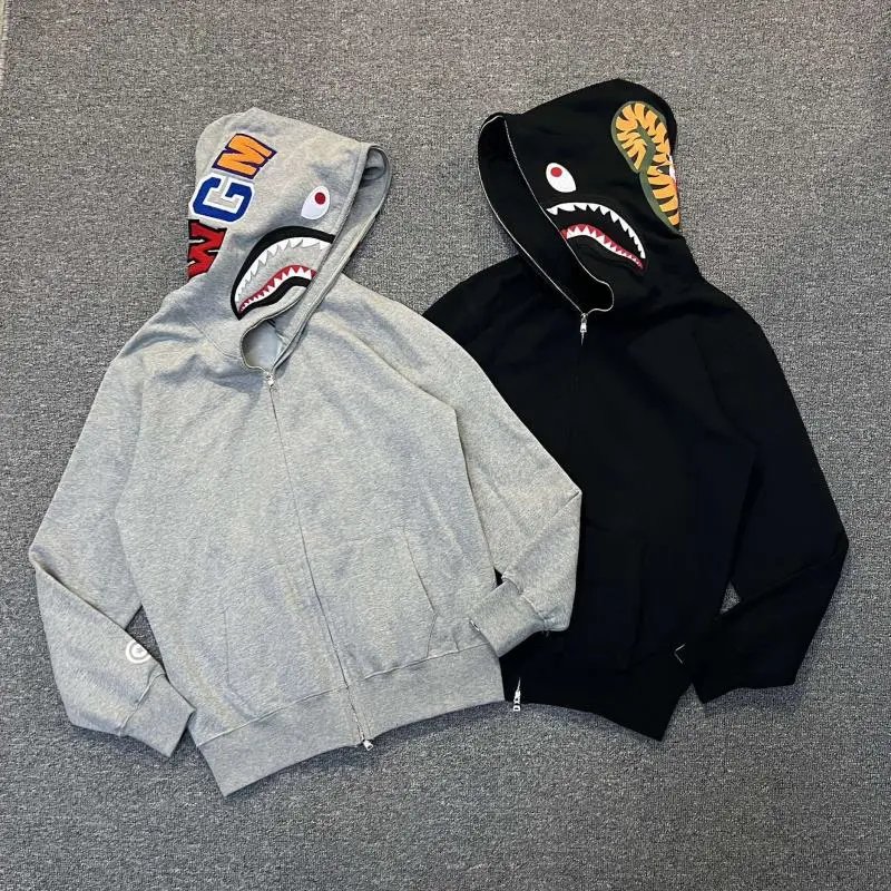 BAPE A Bathing Ape Shark Hoodie Full-Zip Sweatshirt LitBuy spreadsheet find