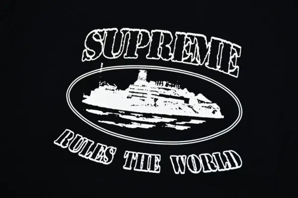 Supreme Diego Maradona Photo Print Black T-Shirt - 14