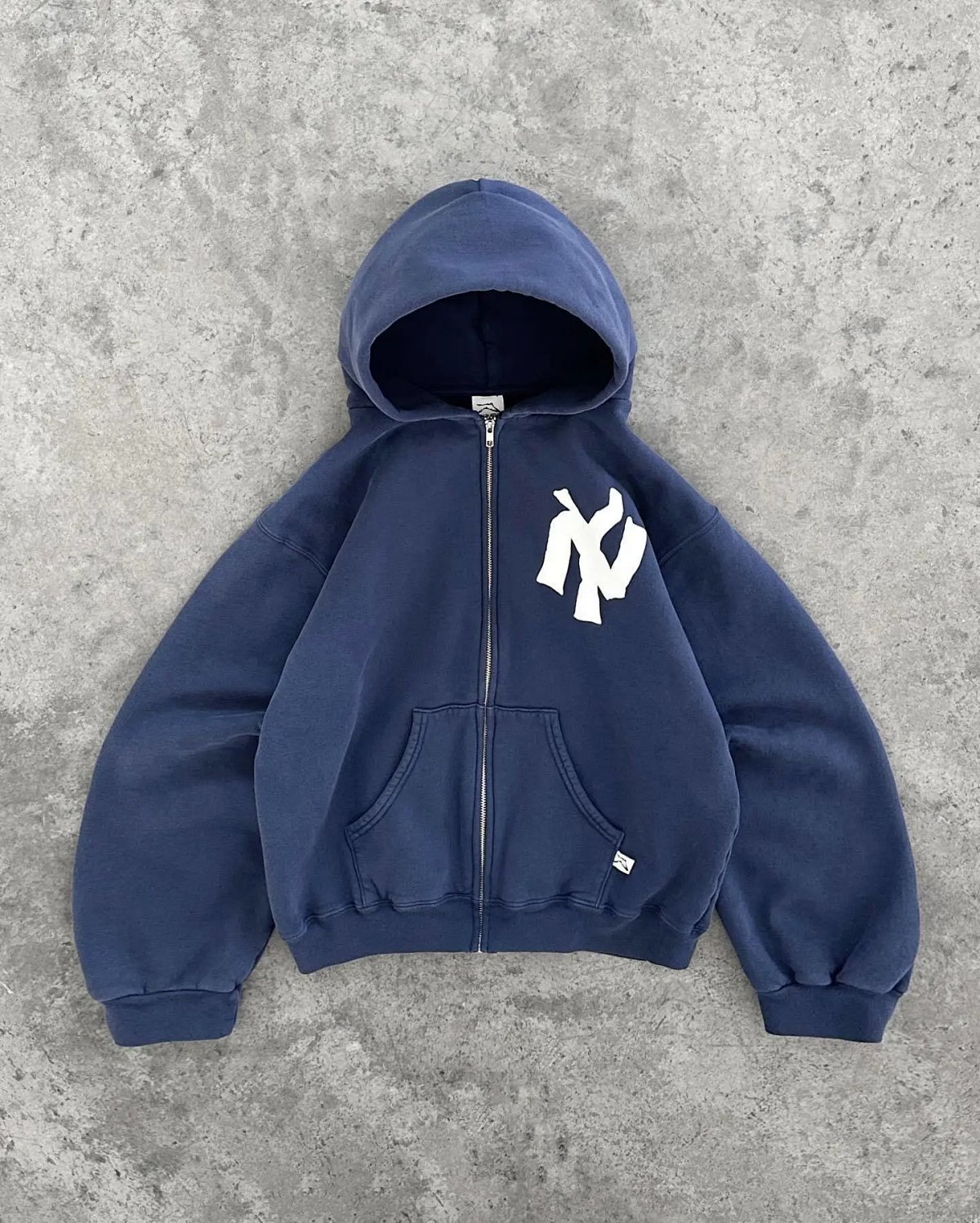 Design NY Logo Zip-Up Hoodie Black product detail 3 in Litbuy spreadsheet finds
