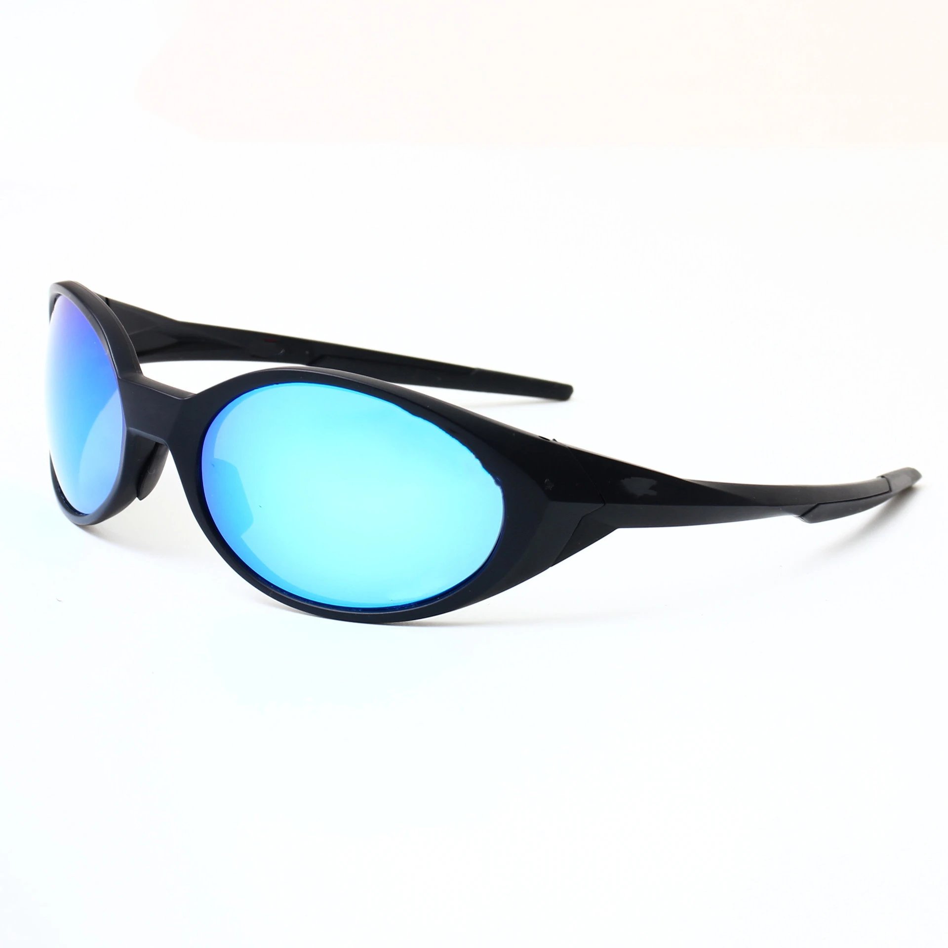 Black Wraparound Polarized Sports Sunglasses