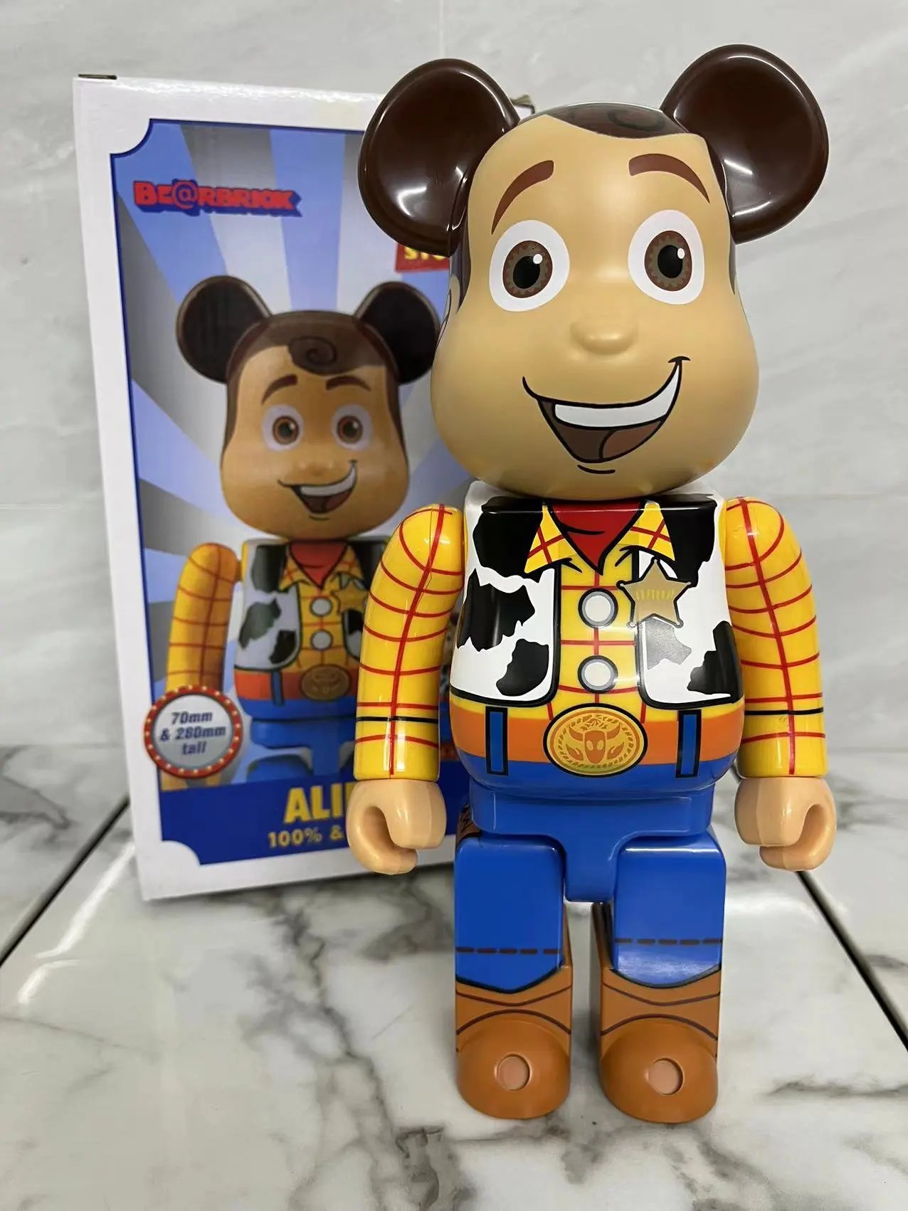 Medicom Toy Bearbrick Woody Figure - Toy Story Collection Multicolor