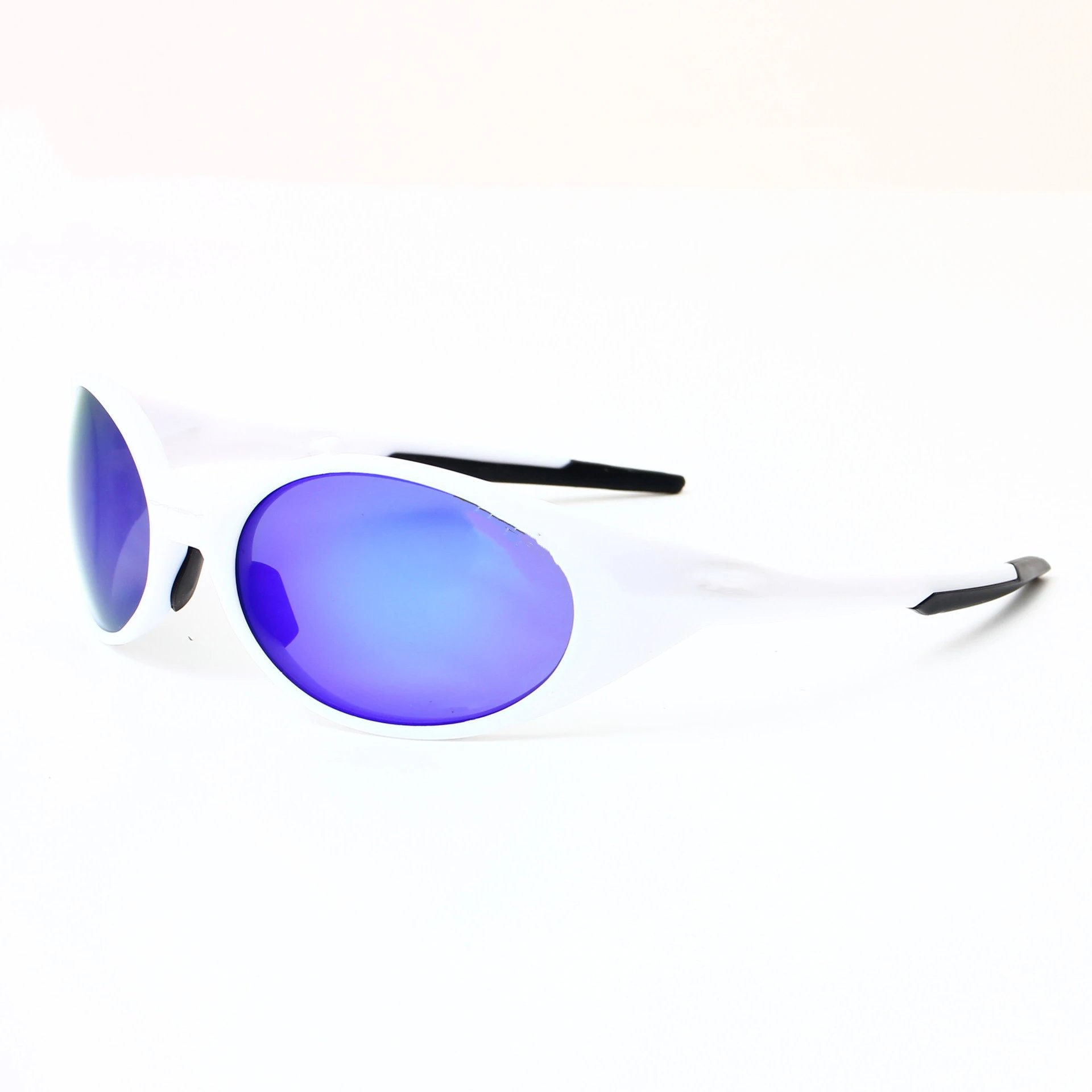 Black Wraparound Polarized Sports Sunglasses