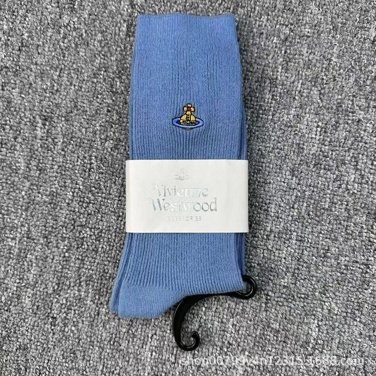 Vivienne Westwood Orb Logo Navy Socks product detail 5 in Litbuy spreadsheet finds