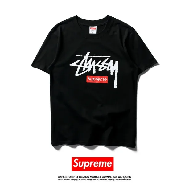 Supreme Diego Maradona Photo Print Black T-Shirt - 23