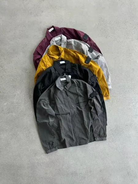 Saint Tears Crinkled Technical Jacket Black Outerwear - 11