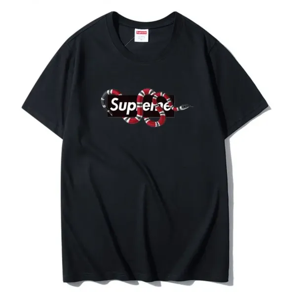 Supreme Diego Maradona Photo Print Black T-Shirt - 19