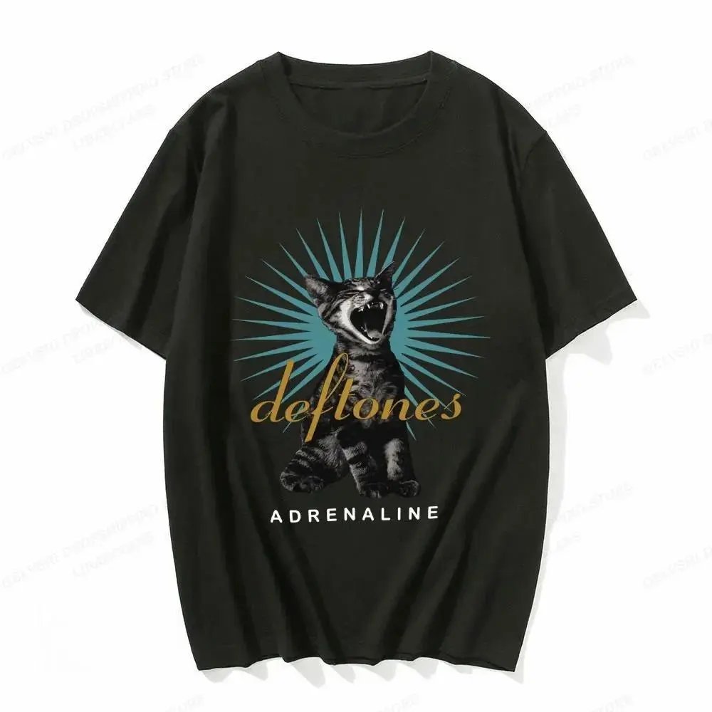 Deftones Graphic Black Oversized T-Shirt