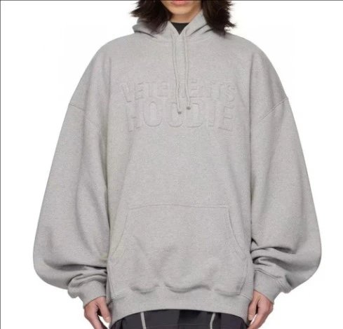 Vetements Vetements Oversized Hoodie in Grey V243 Grey