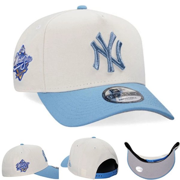 New Era 9FORTY MLB New York Yankees World Series Cap White / Light Blue Baseball Cap product listing in Litbuy spreadsheet finds
