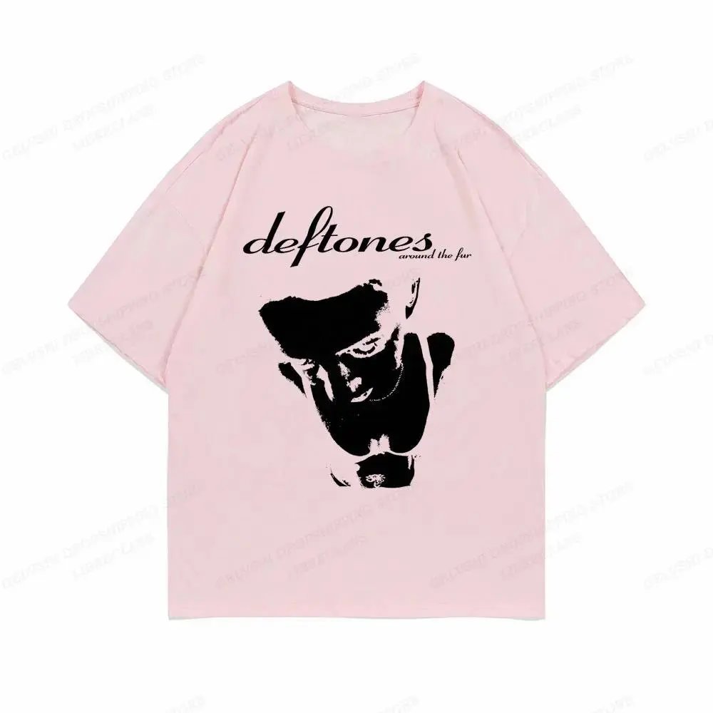 Deftones Around the Fur Pink Oversized T-Shirt
