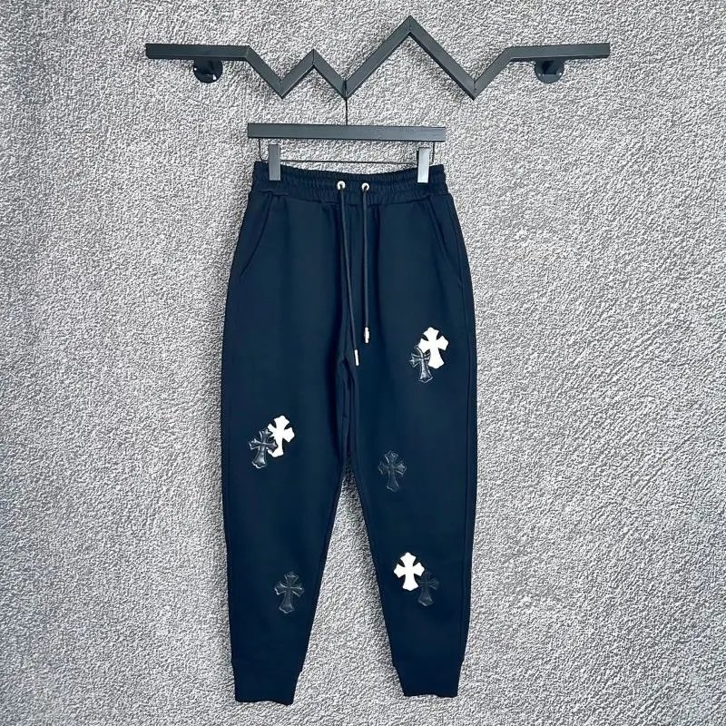 Chrome Hearts Trousers Graphic Logo Drawstring Sweatpants — A010 Black