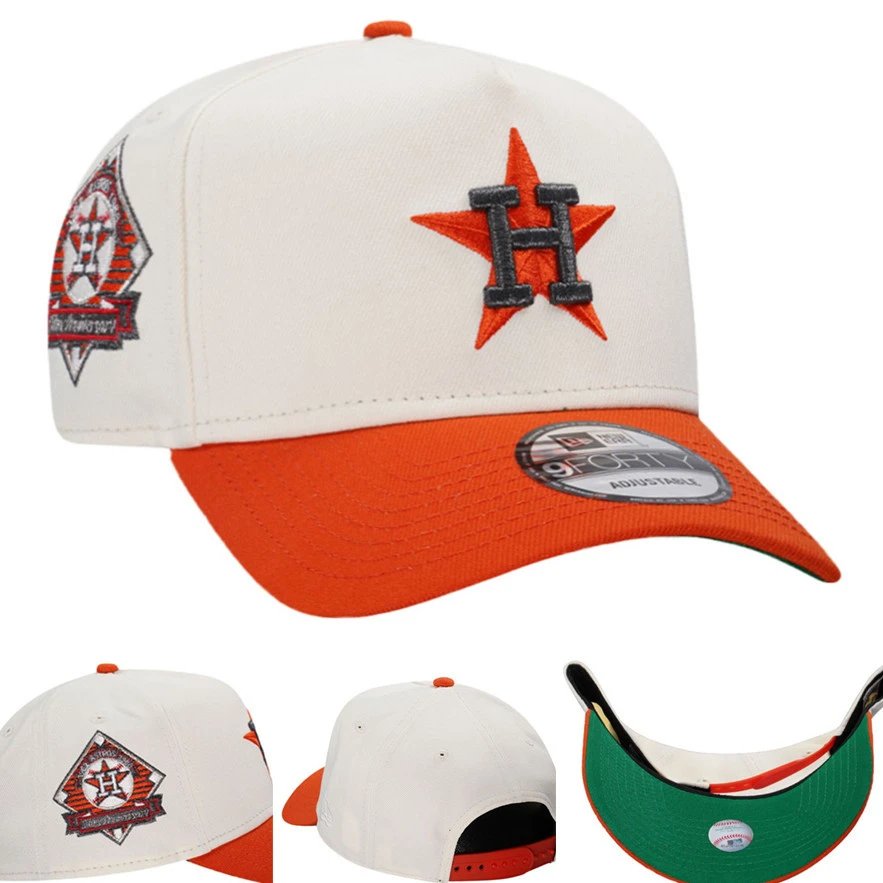 New Era New Era Houston Astros White & Orange Trucker Cap White