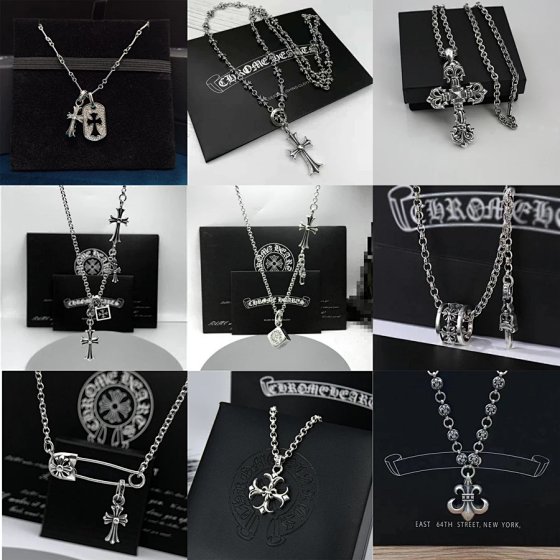 CH Cross Pendant Necklace