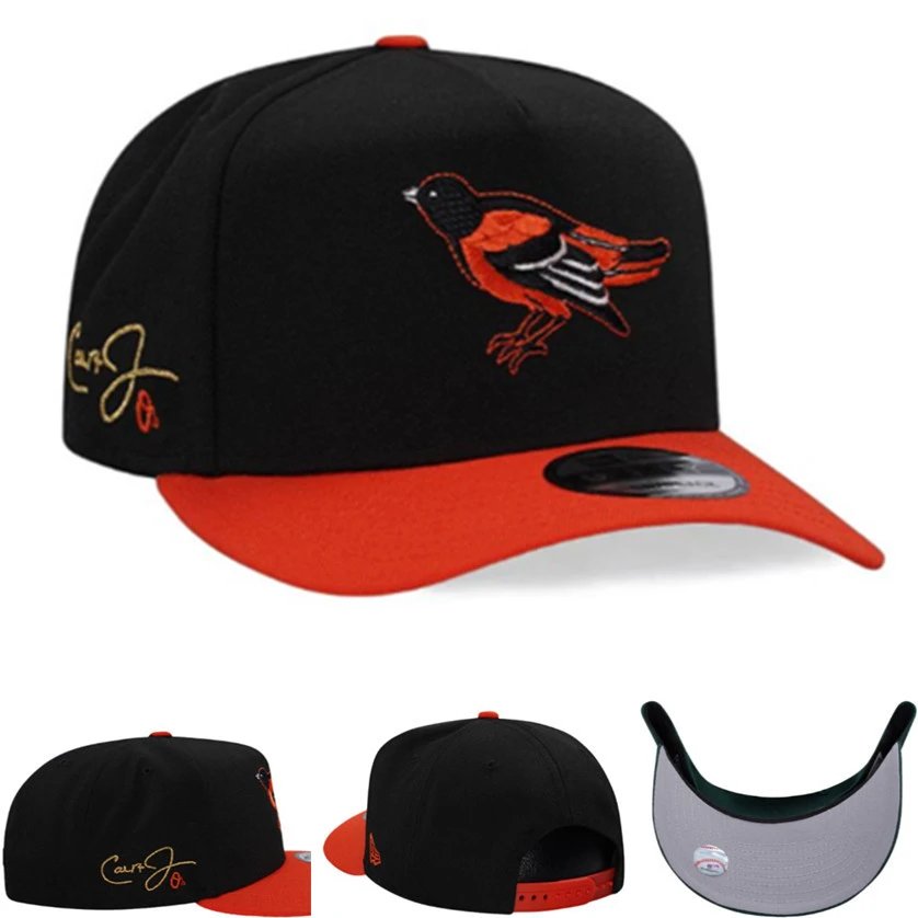 New Era New Era Baltimore Orioles Black & Orange Snapback Cap Black