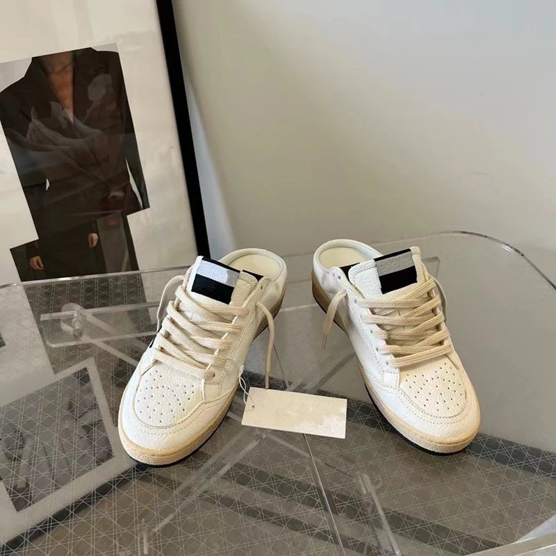 Unbranded Sneakers Distressed low-top with star appliqué image 10