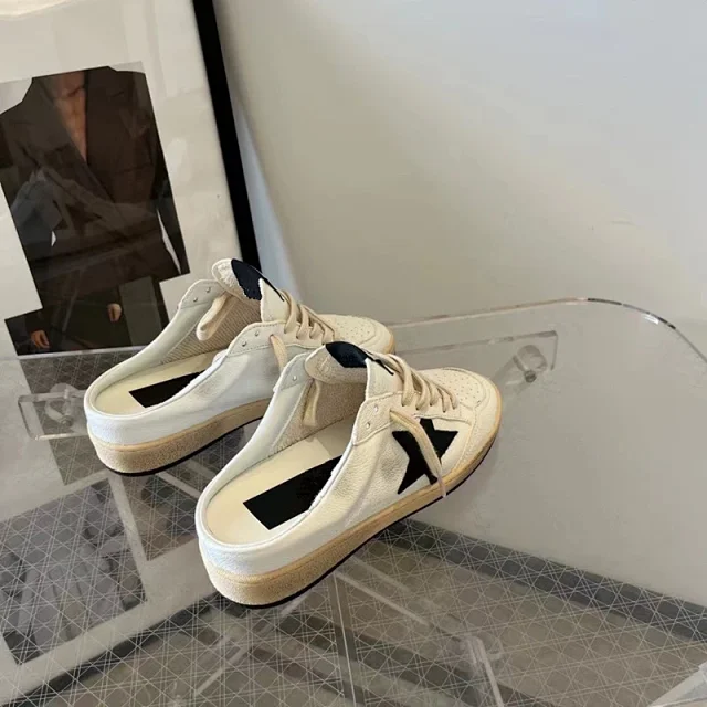 Unbranded Sneakers Distressed low-top with star appliqué product detail image 13
