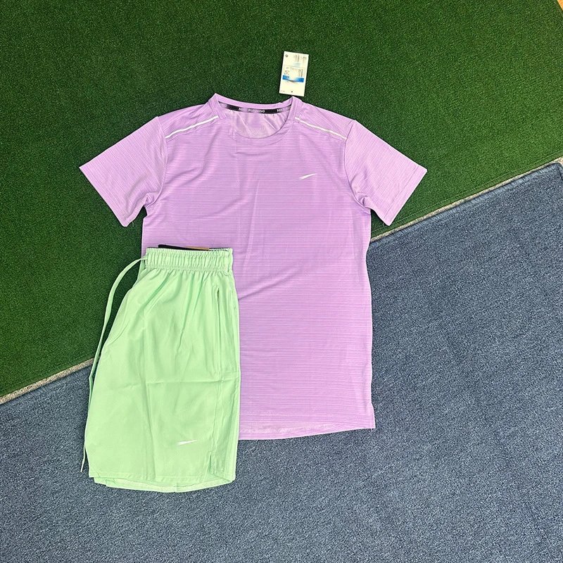 Crystal Stripe Light Purple + 218 Green