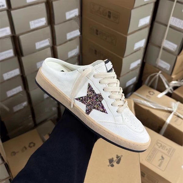 Unbranded Sneakers Distressed low-top with star appliqué — Color Star